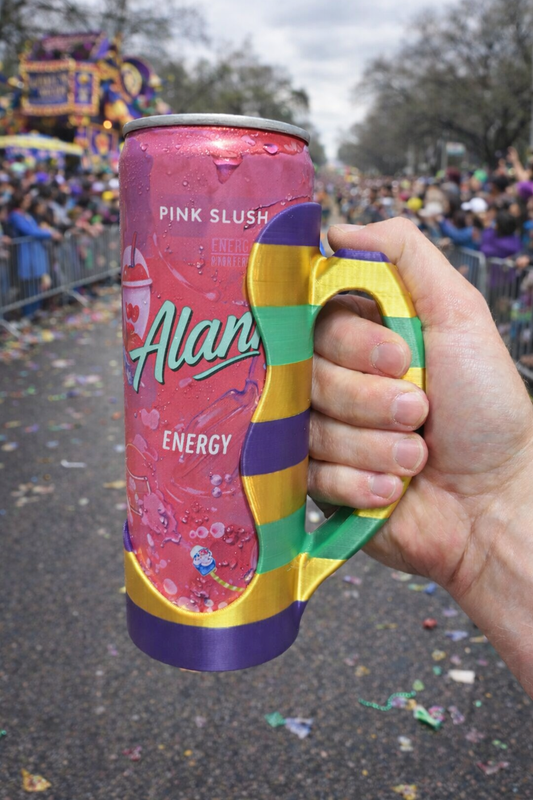 Mardi Gras can holder