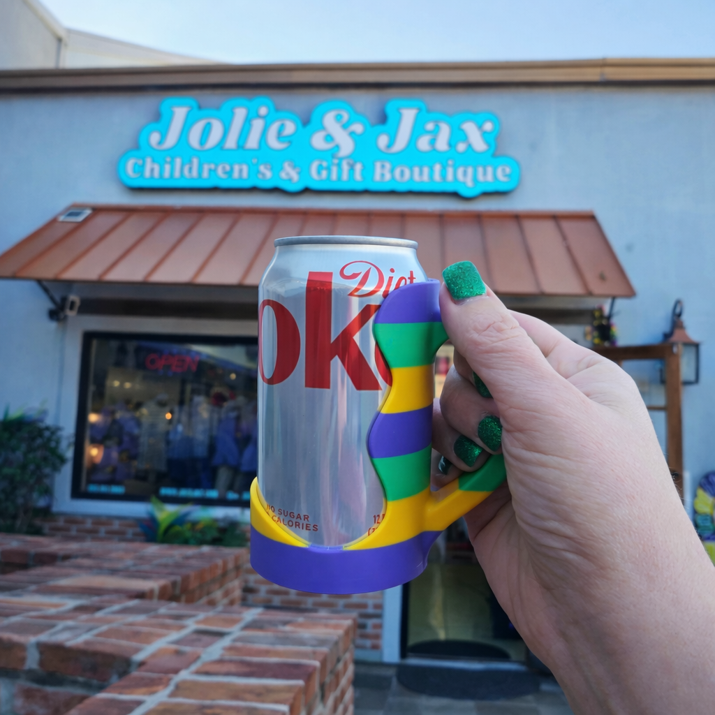 Mardi Gras can holder