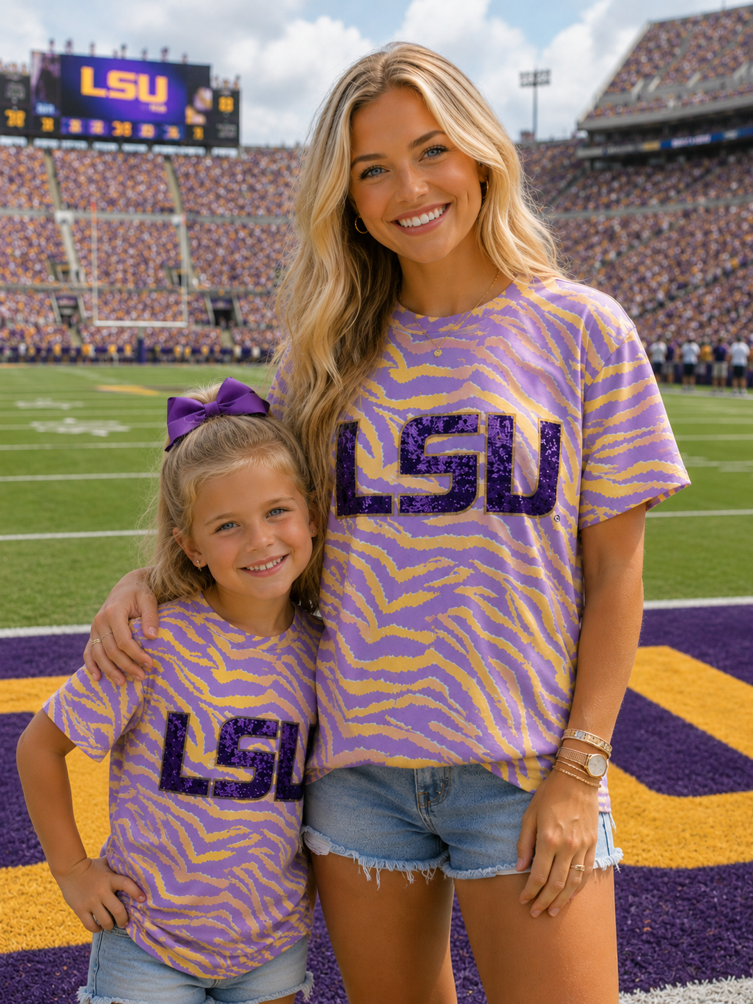(PRE-ORDER ETA July) LSU sequin shirt (officially licensed)
