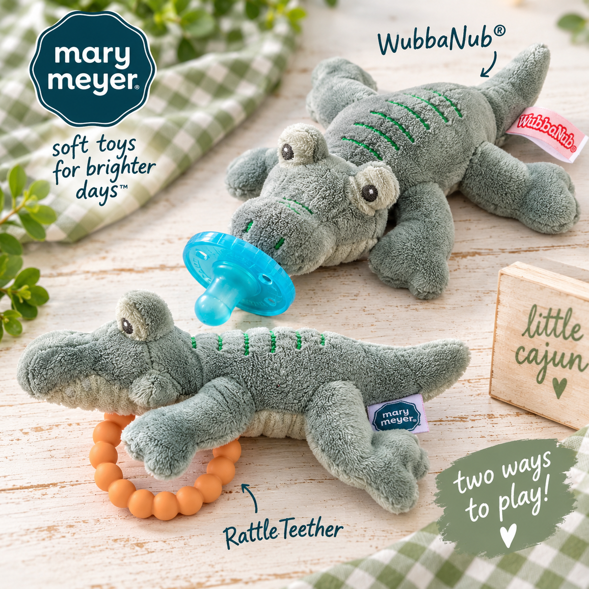Gator baby teether/ pacifier