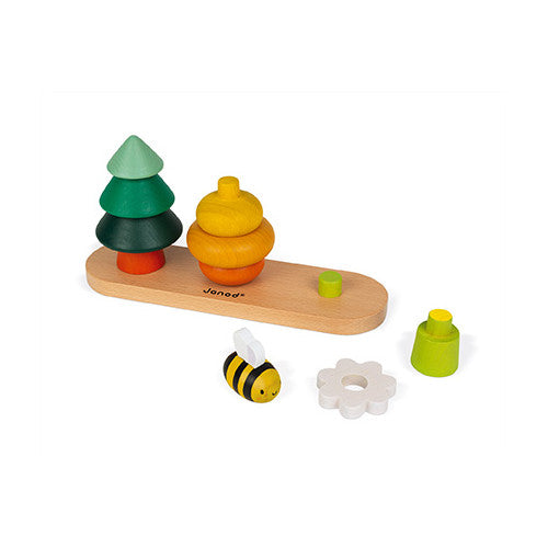Forest stacker, toy bee tree hive wood
