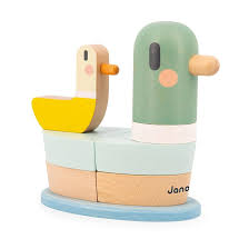 Wooden stackable duck toy kids childrens