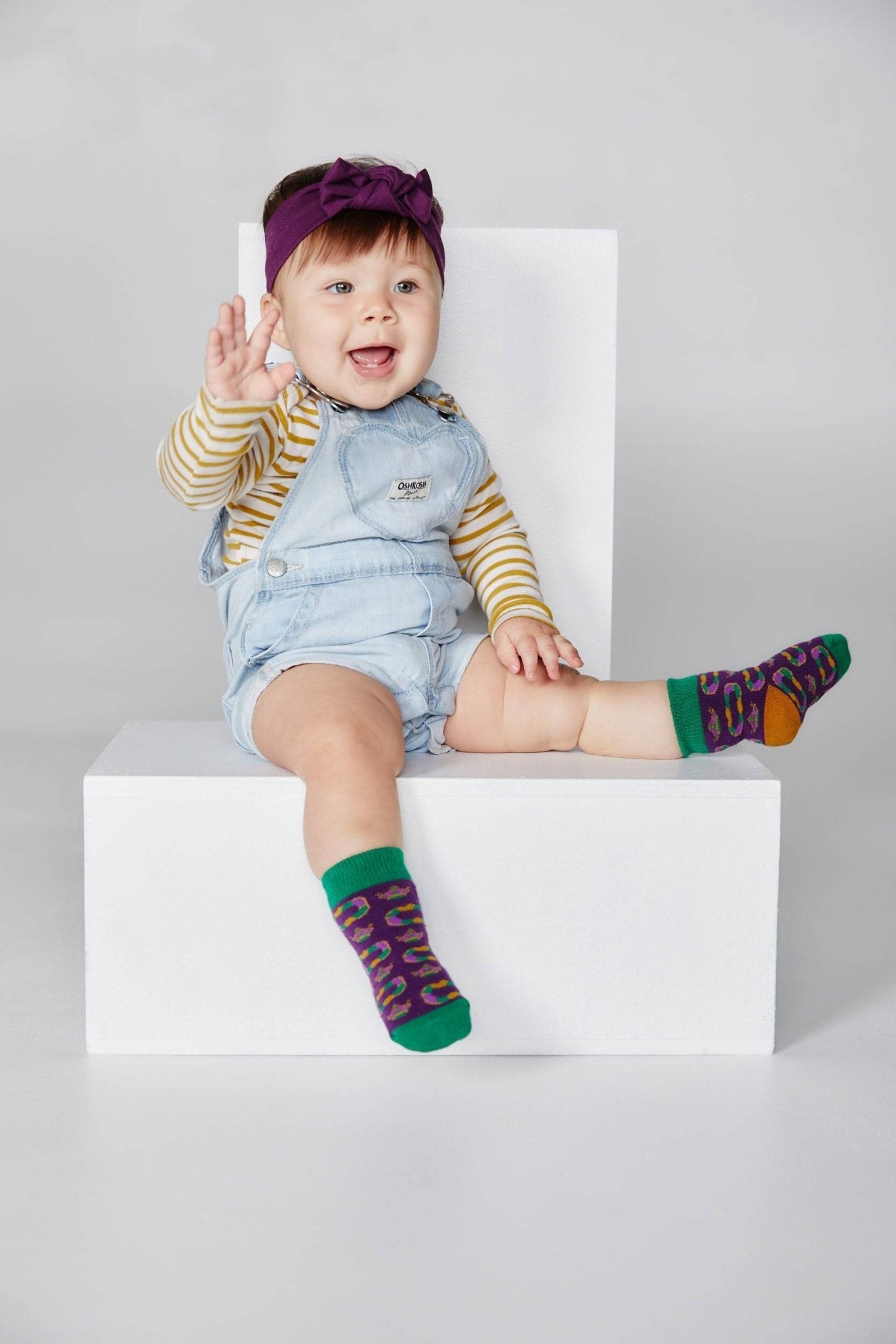 King Cake Kids Socks