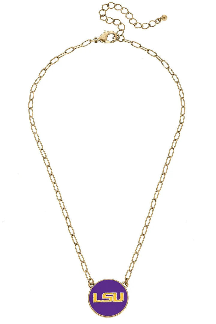 LSU Tiger Enamel Necklace (Licensed)