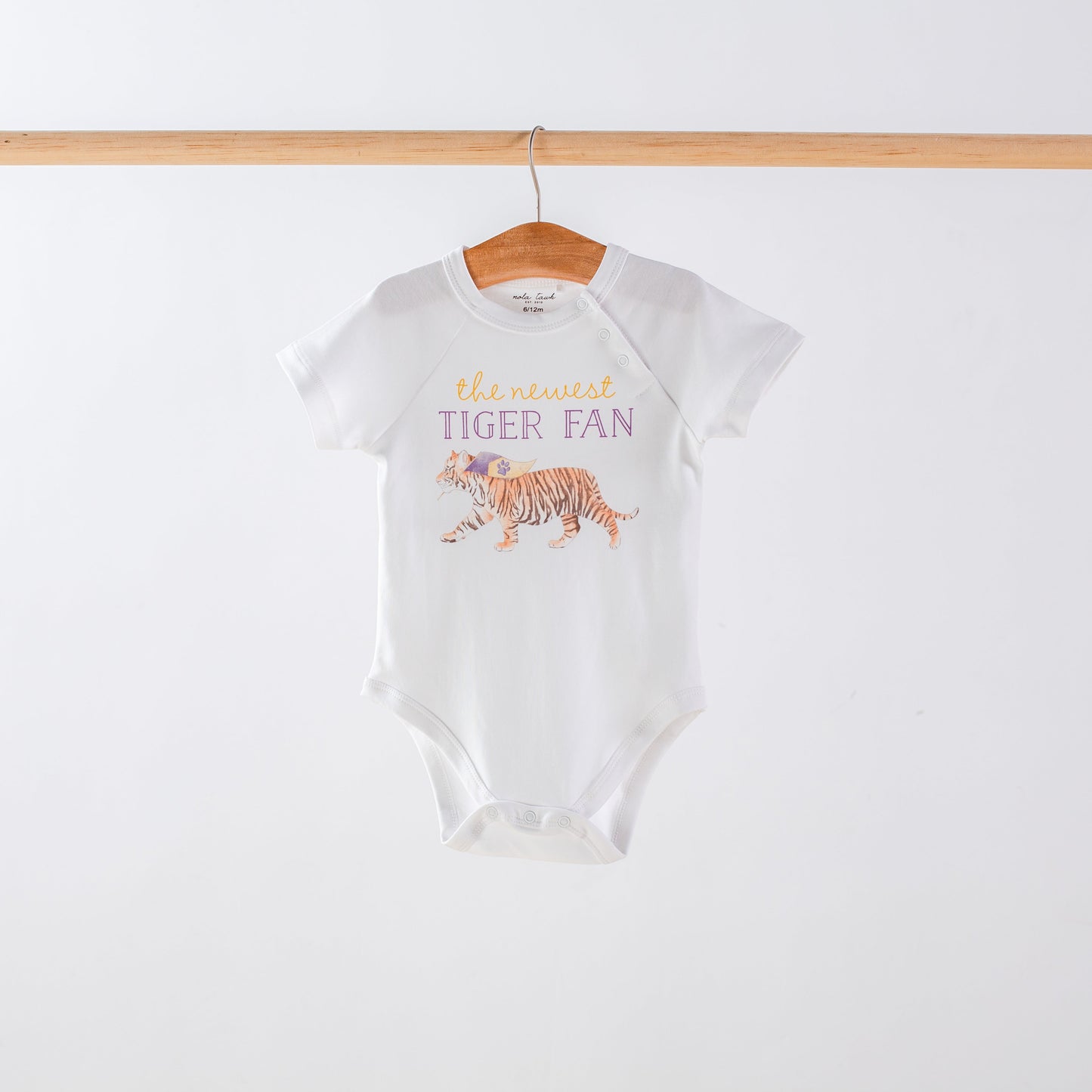 The Newest Tiger Fan Organic Cotton Baby Onesie