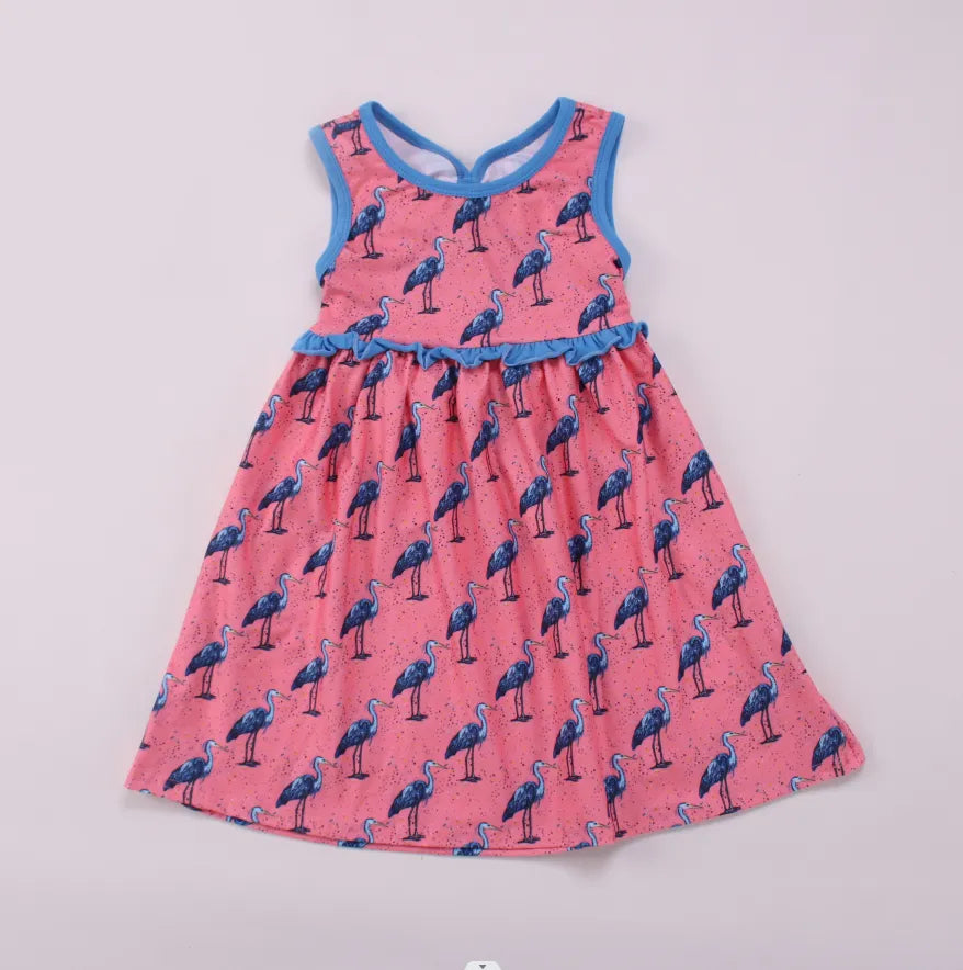Blue Heron Girl's Dress