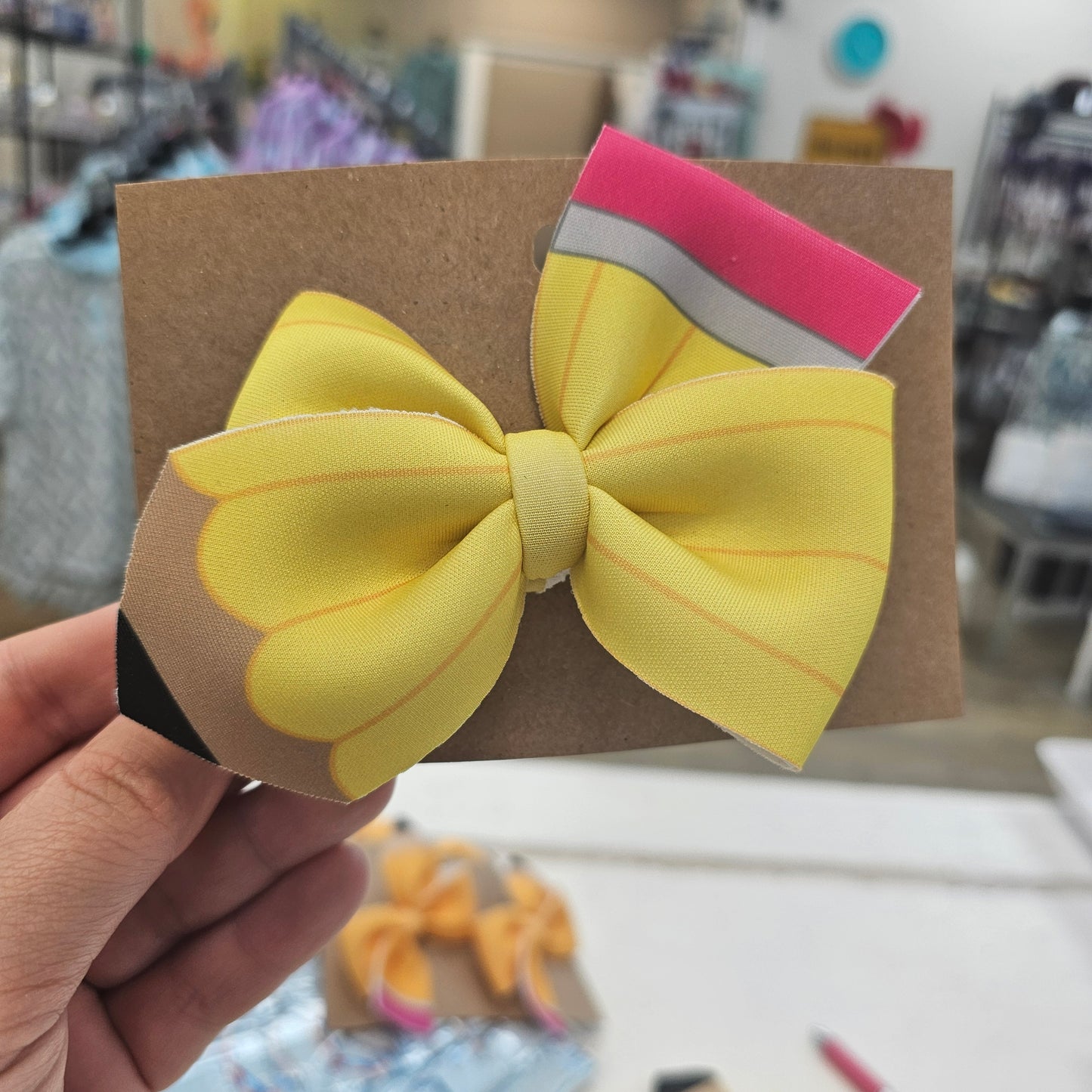 Puff Pencil Hair Bows