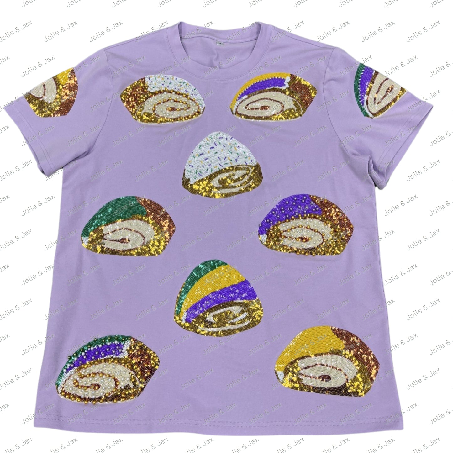 Sequin King Cake Adult Shirt