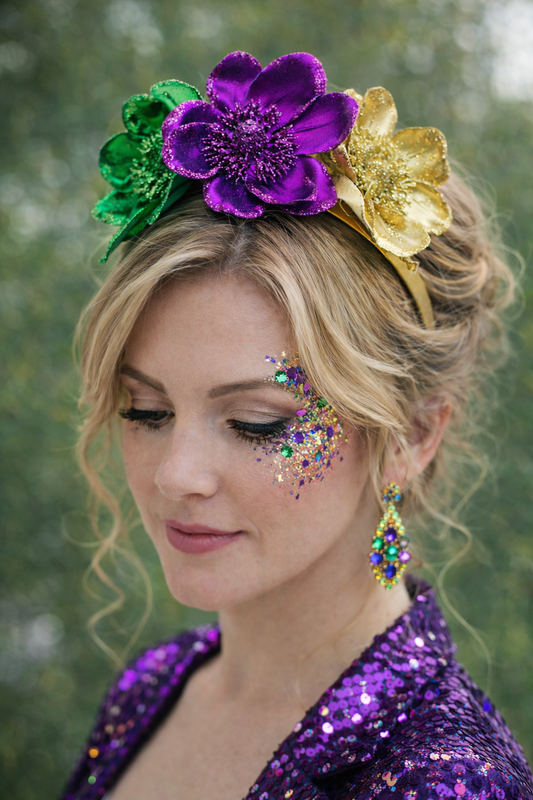 Mardi Gras Magnolia headband