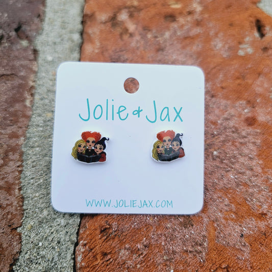 3 Witches Acrylic Studs