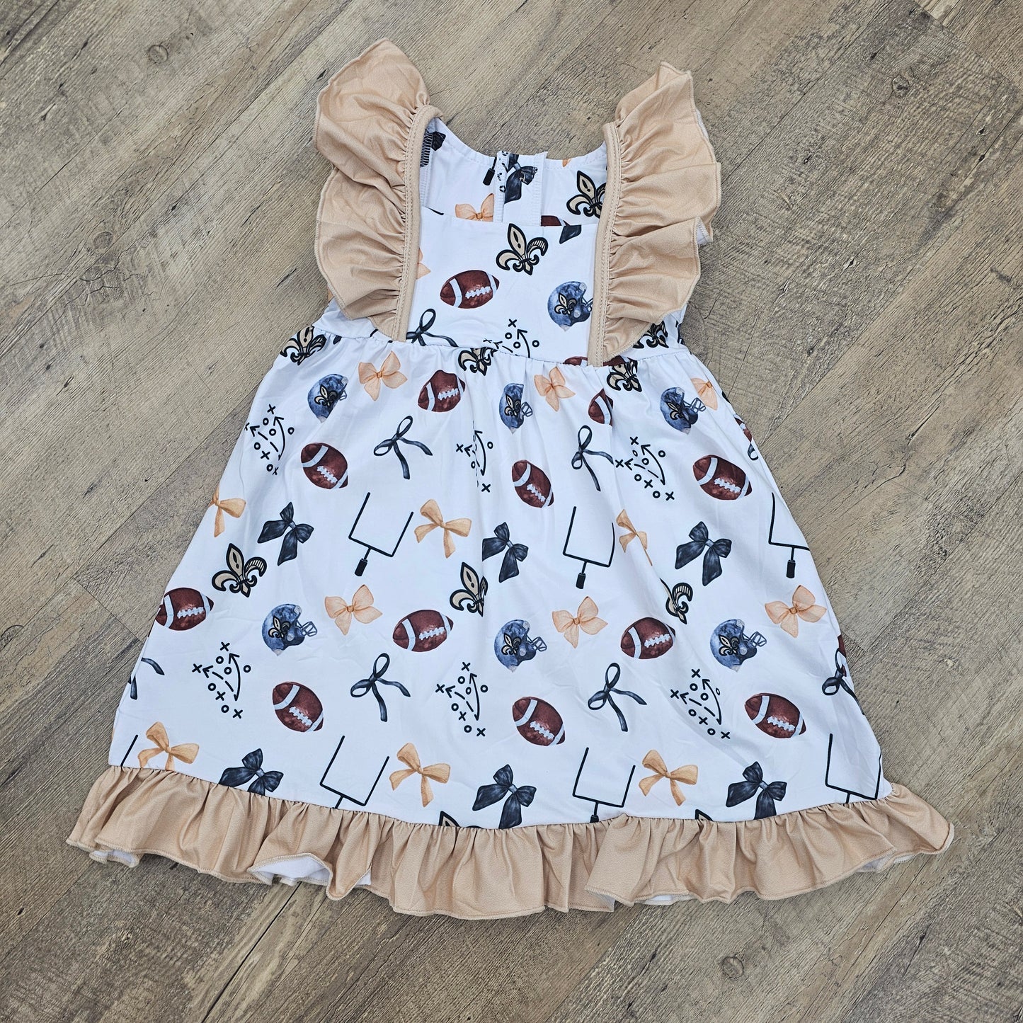 Fleur De Lis Football Kid's Dress