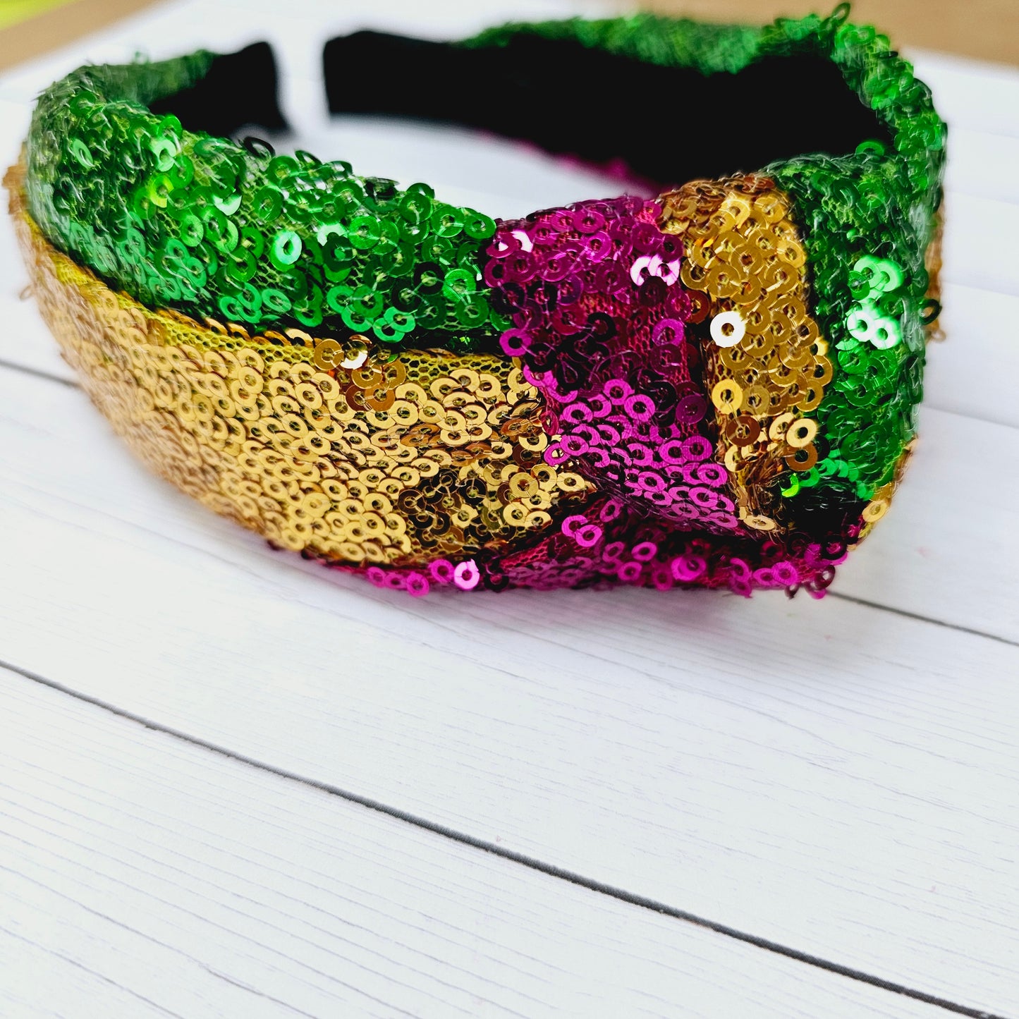 Mardi Gras Purple, green, gold Adult Headbands