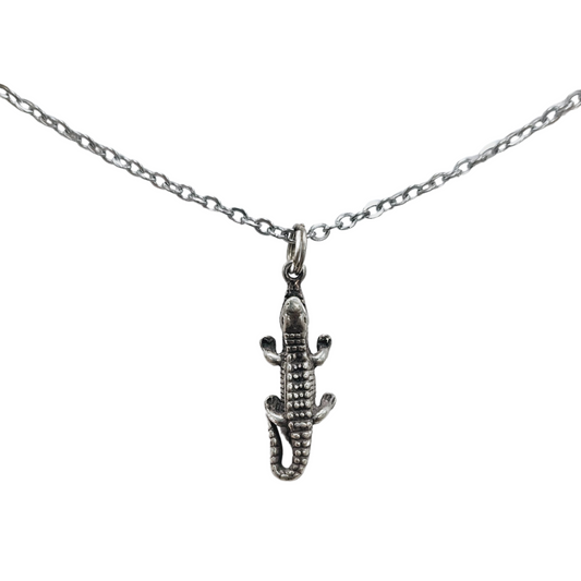 Alligator Pendant .925 with Chain