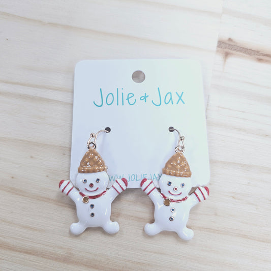 Snowman Earrings