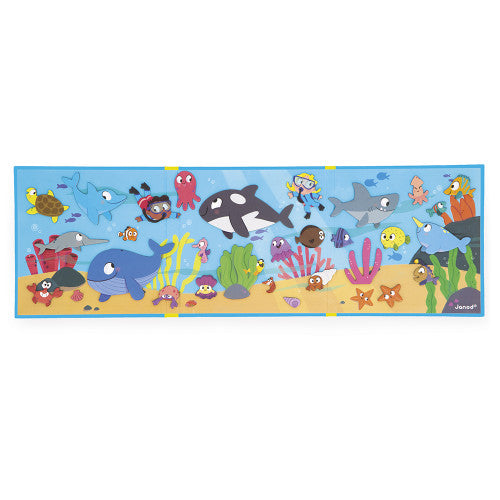 Magnetic book sea creatures fish mammals fish