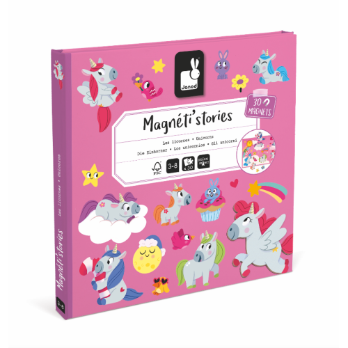 Magnetic unicorns book kids toy