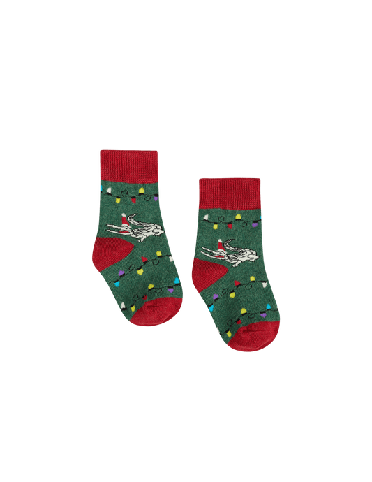 Xmas Gator Kids Socks